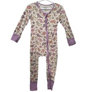 Caden Lane Kids Pajamas 18 24 Months Western Cowboy Boots Cactus Print Sleepwear